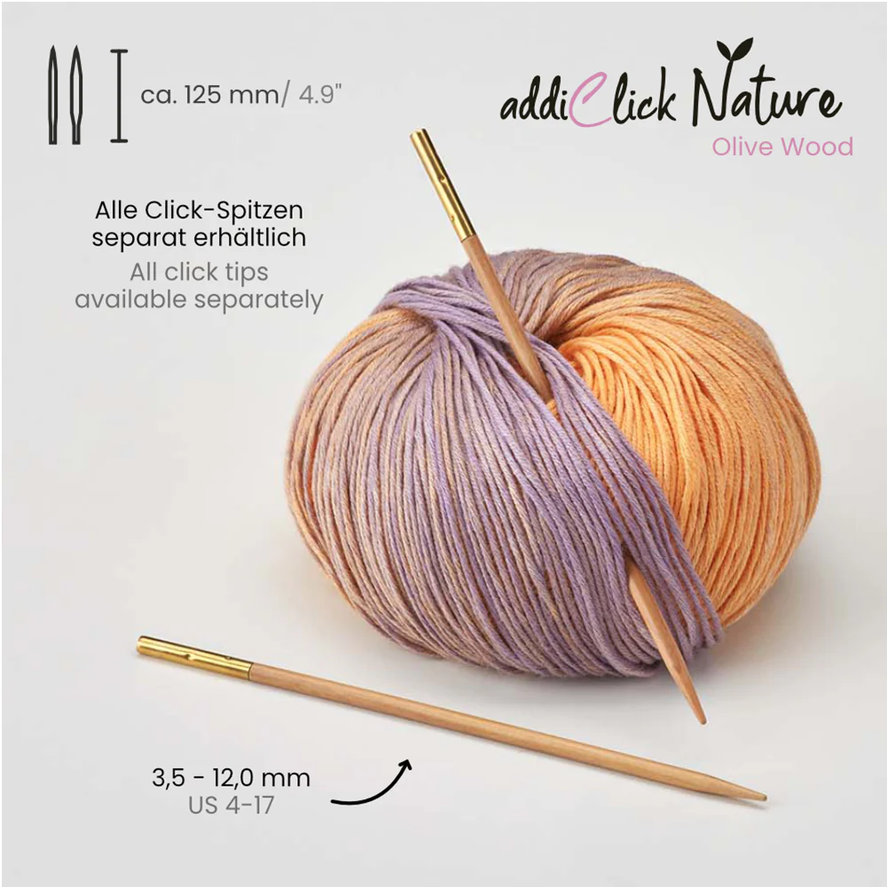 addiClick Nature Olive Wood Spitzen - einzeln (3,5 - 10 mm) - Image 3