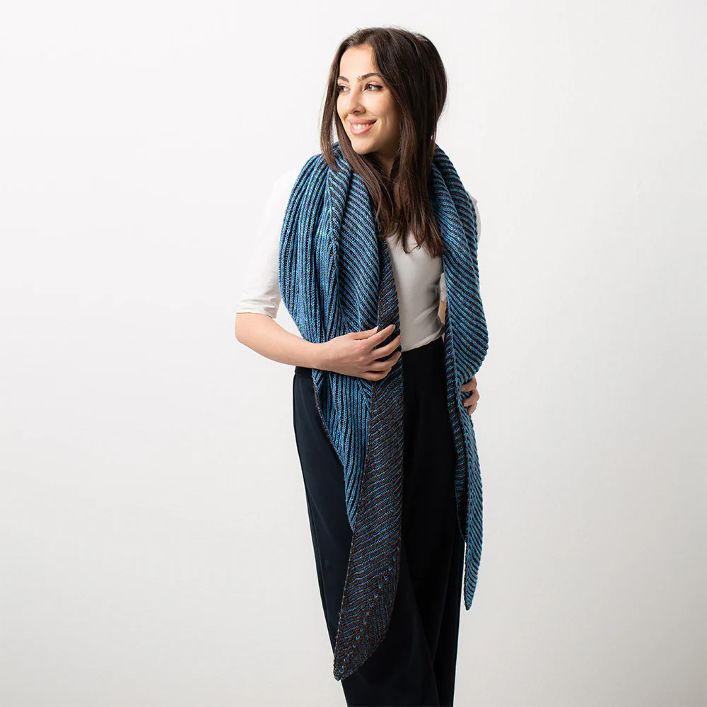 STRICKANLEITUNG | STOLA TWISTED TRAPEZE